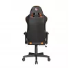 Fotel gamingowy GEMBIRD GC-SCORPION-04X czarno-pomarańczowy ergonomiczny, regulowane siedzisko, wysokie oparcie