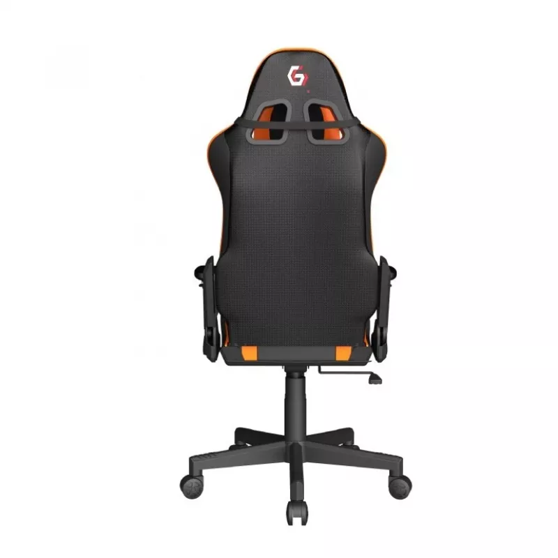 Fotel gamingowy GEMBIRD GC-SCORPION-04X czarno-pomarańczowy ergonomiczny, regulowane siedzisko, wysokie oparcie