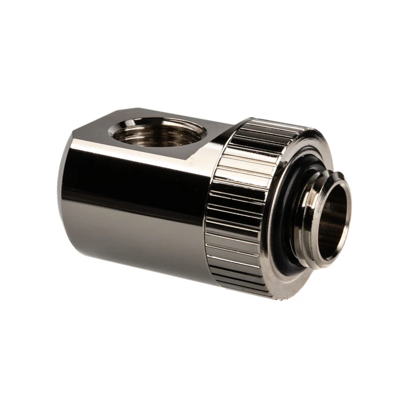 EK Water Blocks EK-Torque Adapter 90 stopni G1/4 cala AG do G1/4 cala IG - Obrotowy, nikiel srebrny