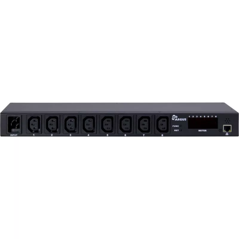 Inter-Tech SW-0816 listwa zasilająca (PDU) 8 gniazd AC Czarny