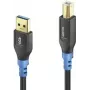 Kabel USB PureLink FI-U200-003 USB 2.0 0,3 m USB A USB B Czarny Niebieski