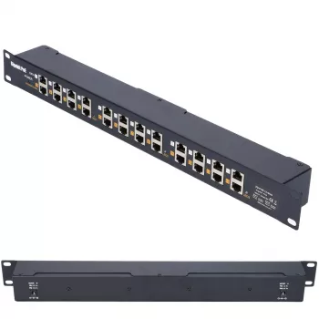Extralink Gigabit PoE Injector 12 Port 12x 1000Mb/s RJ45, Rackmount