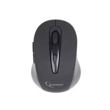 Bezprzewodowa mysz optyczna Bluetooth GEMBIRD MUSWB2 — dla praworęcznych, 1600 DPI, 6 przycisków, czarno-szara, baterie AAA