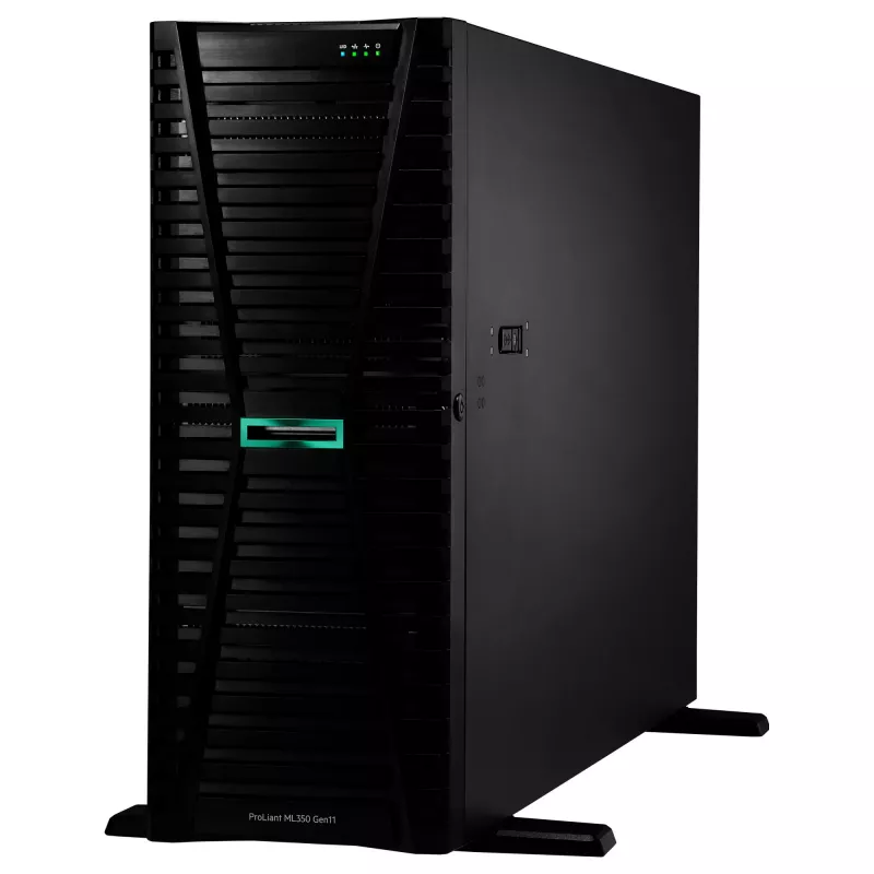 Tower server HP Enterprise ProLiant ML350 Gen11 Intel Xeon srebrny 4510 2.4GHz 12c 1P 64GB DDR5 8x SFF 2x1000W