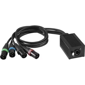 Adapter DMX-RJ45 EUROLITE DNK-1 (MPN 70064831) do konwersji sygnałów DMX512 na połączenia RJ45