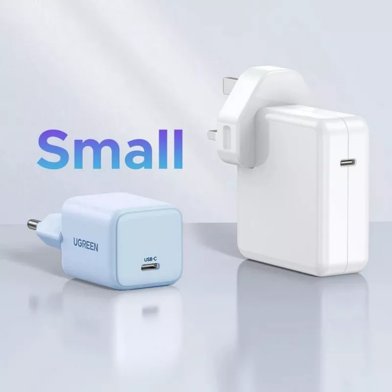 UGREEN X512 20W GAN 1X USB-C POWER ADAPTER - niebieski