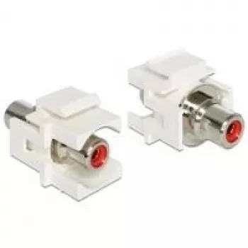 Moduł Keystone DeLOCK 86305 Czerwone złącze RCA
