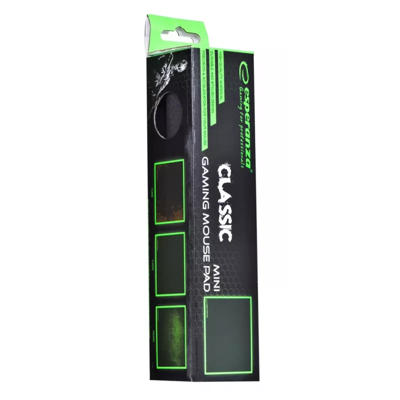 Podkładka pod mysz ESPERANZA EGP101K — gamingowa podkładka pod mysz, 250×200×2 mm, plastikowa, czarna