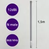 Antena zewnętrzna LoRa QOLTEC 12 dBi 868 MHz, kabel 1,5 m