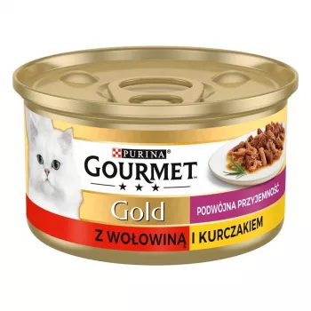 Gourmet Gold - Mix Wołowiny i Kurczaka 85 g