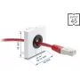 Przepust kablowy DELOCK Easy 14 mm średnica model 91071 do prowadzenia kabli i przepust biurkowy