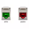 DeLOCK Moduł Keystone RJ45 do LSA Kat.6A z diodą LED srebrno-biały