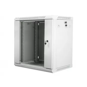 Szafka rack naścienna LANBERG WF01-6412-10S, 12U, 19 cali, 600×450×640 mm, IP20, 60 kg