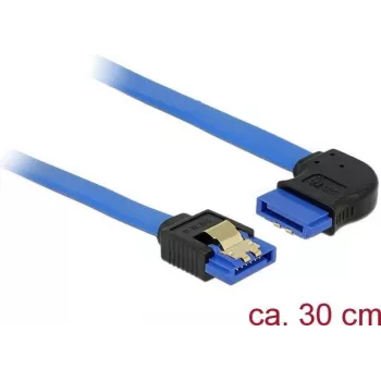 Kabel SATA DeLOCK 84990 0,3 m SATA 7-pin czarny niebieski