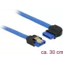 Kabel SATA DeLOCK 84990 0,3 m SATA 7-pin czarny niebieski