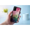 Etui ochronne iKins do Samsung Galaxy S20 — wzór wodnych kwiatów, czarne