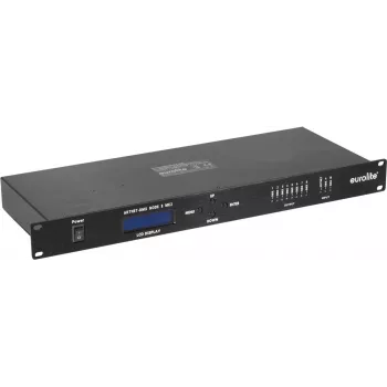 Węzeł sieci oświetleniowej EUROLITE Art-Net DMX 70064843 — 8 wyjść DMX przez Ethernet