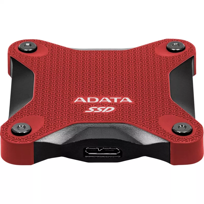 Zewnętrzny SSD ADATA SD620 1 TB, przenośny USB 3.2 Gen 2 (Micro-USB B), prędkość odczytu 520 MB/s, prędkość zapisu 460 MB/s, odporny na wstrząsy, czerwony