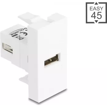 Adapter kablowy USB 2.0 Typ-A na Typ-A, DELOCK 90908, ekranowany, USB 2.0