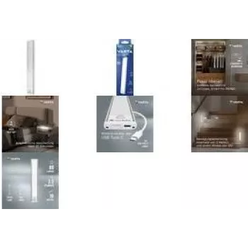 Lampa z czujnikiem ruchu Varta 17624101111 smukły design zasilana bateriami, LED aktywowana ruchem