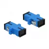Adapter światłowodowy SC-żeński na SC-żeński, DELOCK 85990, niebieski, opakowanie 4 szt.