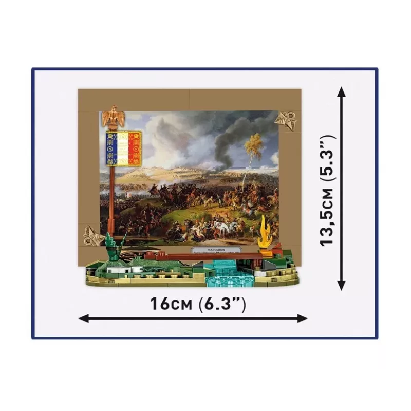 Zestaw konstrukcyjny Cobi Bitwa pod Moskwą Napoleona 145 elementów model historyczny diorama