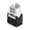 Moduł Keystone DELOCK gniazdo RJ45 na LSA Kat.6 45° kątowe nieekranowane czarne