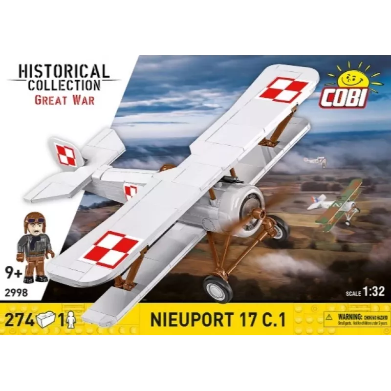 Cobi Zestaw klocków Nieuport 17 C.1 274 elementy model do składania