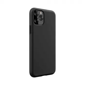 Silikonowe etui Devia Nature Series do iPhone 12 Pro Max — czarne, ochronna obudowa soft-touch