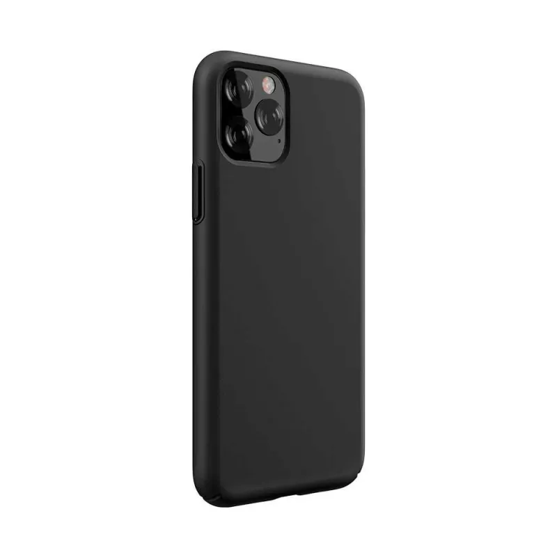 Silikonowe etui Devia Nature Series do iPhone 12 Pro Max — czarne, ochronna obudowa soft-touch