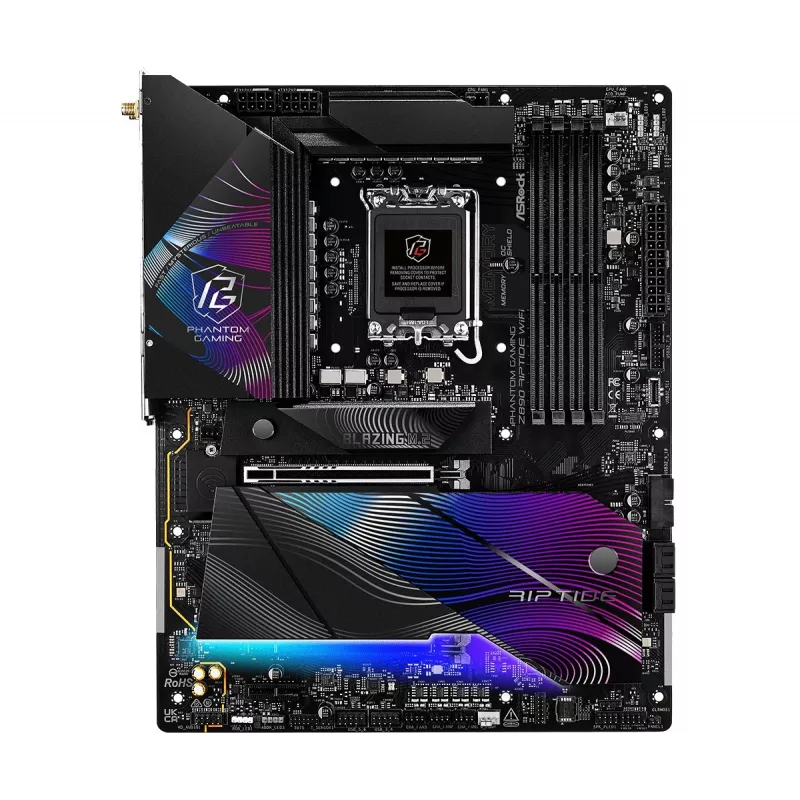 Płyta główna ASRock Z890 Riptide WiFi — Intel Z890, LGA1851, ATX, DDR5, 4 DIMM, Wi‑Fi 7, LAN 2.5Gb, Thunderbolt 4