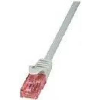 LogiLink CQ2052U RJ45 kabel sieciowy, kabel krosowy CAT 6 U/UTP 2,00 m szary, niepalny, z zatrzaskiem