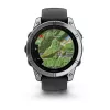 Garmin Fenix E 3.3 cm (1.3) AMOLED 47 mm Cyfrowy 416 × 416 pikseli Ekran dotykowy Stal nierdzewna Wi-Fi GPS (satelitarny)