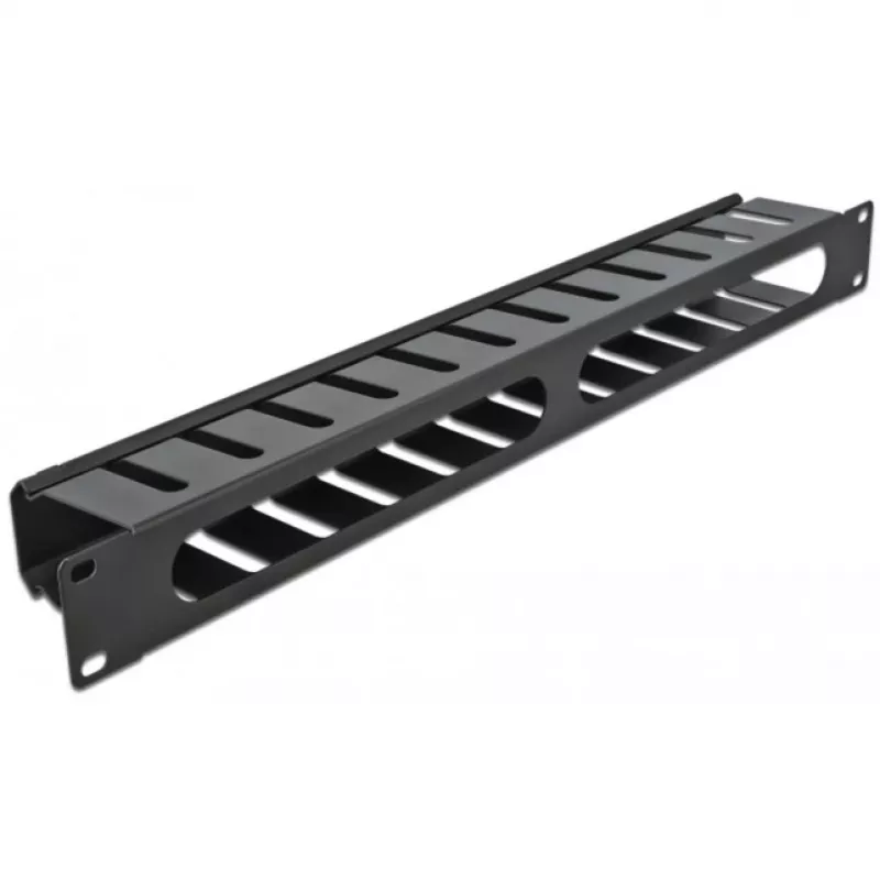 Panel do zarządzania kablami DeLOCK 19 cali 66550 czarny 1U