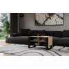 Stolik kawowy top e shop Topeshop STOLIK KAWOWY ŁAWA MODERN 4P Dąb Artisan Czerń