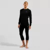 Odlo BL TOP z okrągłym dekoltem, długi rękaw ACTIVE WARM ECO męska koszulka, rozmiar M, czarna