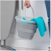Składane wiadro Beldray LA084354GRYBEU7 10 L, składany korpus silikonowy, brokatowe wykończenie