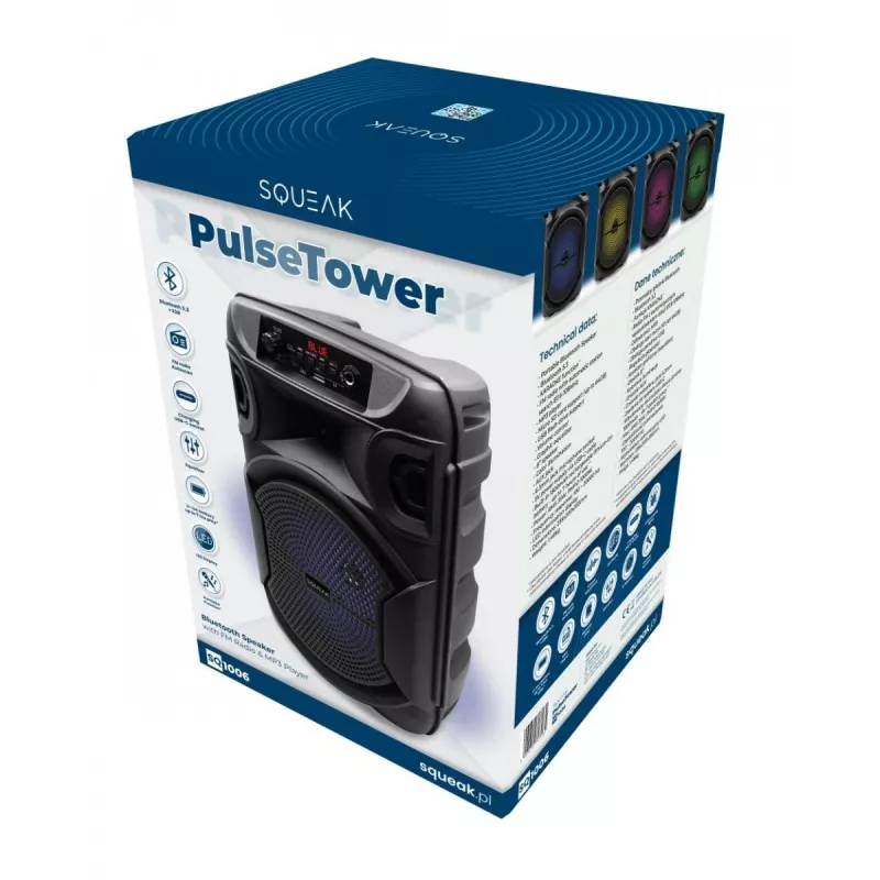 GŁOŚNIK BLUETOOTH 5.3 E DR PULSETOWER SQ1006