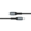 Kabel USB Qoltec 52358 1.5m USB C Czarny USB 2.0 0.48 Gbit/s