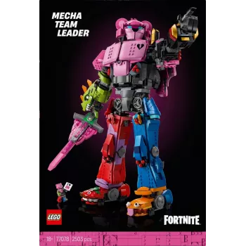 Zestaw LEGO Team Leader Mechs 77078 — Fortnite, 2503 elementy, 1 minifigurka, wysokość mecha 450 mm