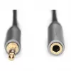Przedłużacz audio Digitus, wtyk jack 3,5 mm na gniazdo jack 3,5 mm, 1 m, czarny