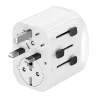 Podróżny adapter ładowania GEMBIRD TPA-EU2A1C15-01-W — 15W, wtyczka typu E, 2× USB-A + 1× USB-C, 100–250V