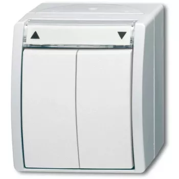 BUSCH-JAEGER Jalousieschalter/-taster 2601/4W-54 ocean alpinweiss IP44 2601/4W-54 (2601/4W-54)