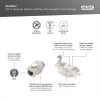 Digitus CAT 6A Keystone module, shielded with intelligent kabel manager
