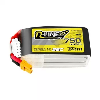 Bateria Tattu R-Line 750mAh 14.8V 95C 4S1P JST-XHR