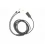adapter kablowya audio Tellur QD na 2×gniazdo 3,5 mm, 2,2 m, czarny