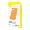 Etui magnetyczne do iPhone 15 Plus Baseus Fauxther Series (Pomarańczowy)