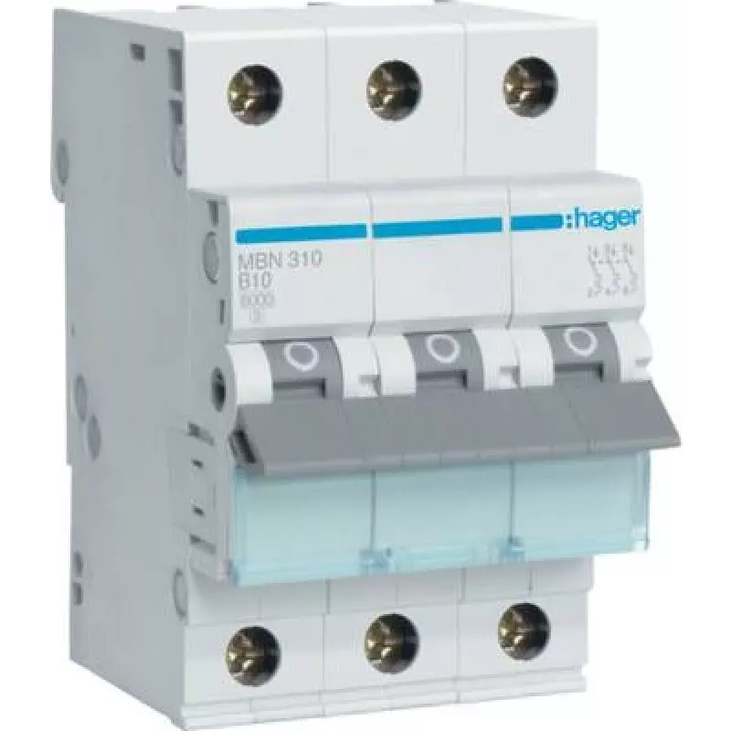 Hager MBN310. Częstotliwość wejściowa AC: 50/60 Hz, Prąd znamionowy wyjściowy: 10 A (MBN310)