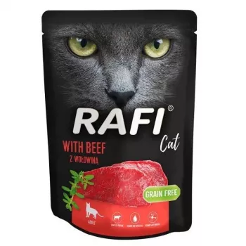 Mokra karma dla kota Dolina Noteci Rafi Cat Beef 300 g saszetka — dorosły, wołowina, 300 g