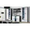 Cama Komoda 120 cm SOHO S7 szary/biały połysk